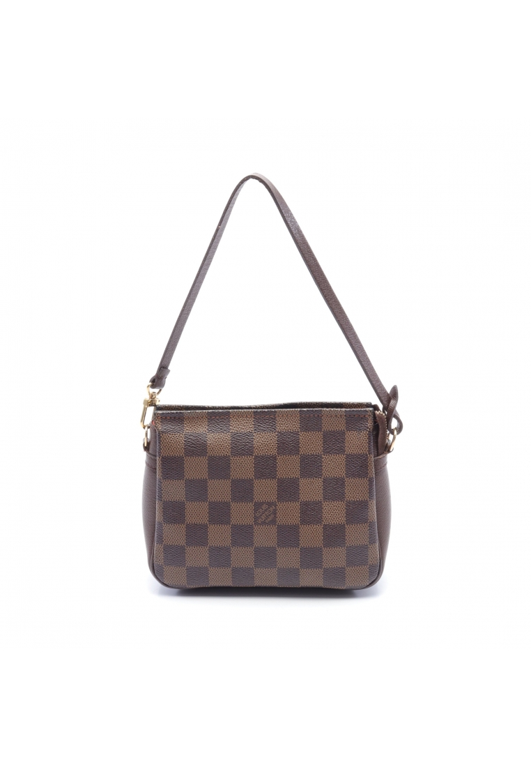 二奢 Pre-loved Louis Vuitton Truth Makeup Damier ebene Handbag PVC leather Brown