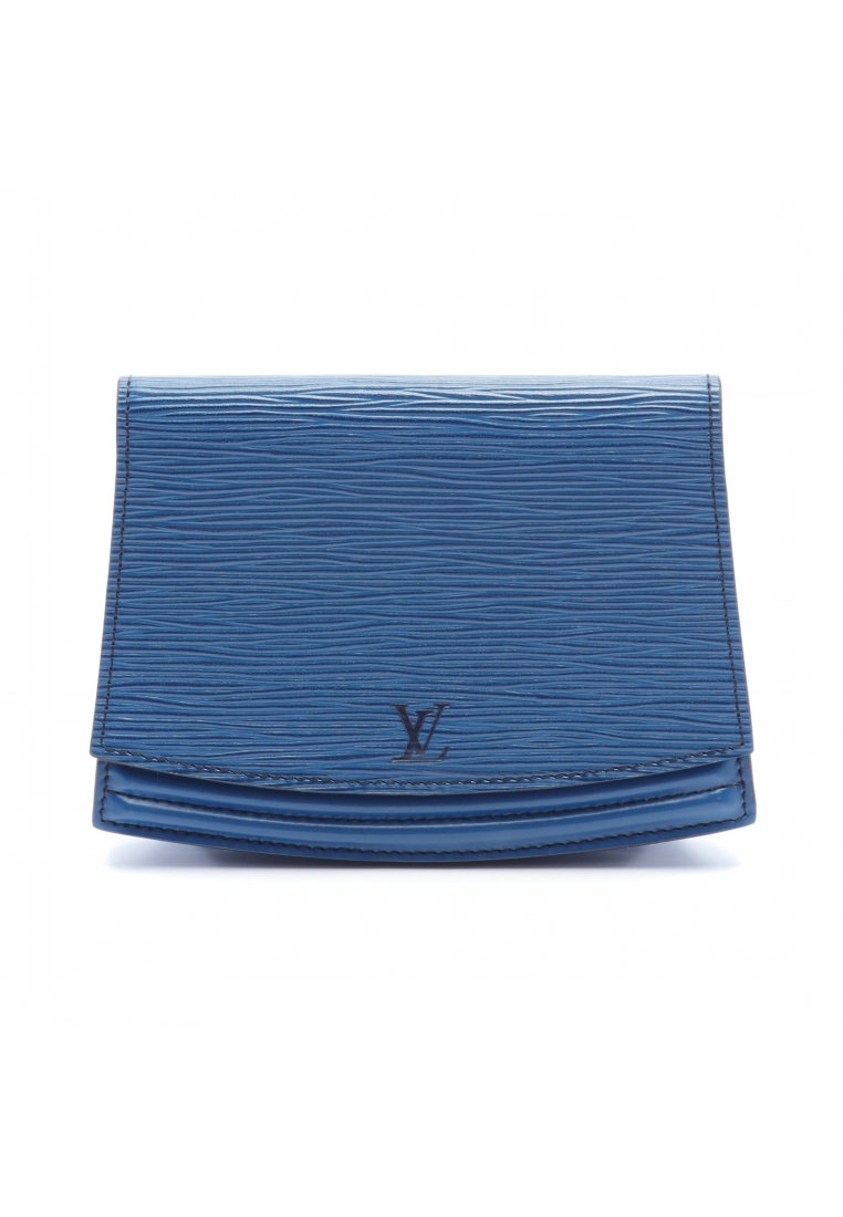 二奢 Pre-loved Louis Vuitton pochette ceinture Tilsit Epi toledo blue body bag waist bag leather blue