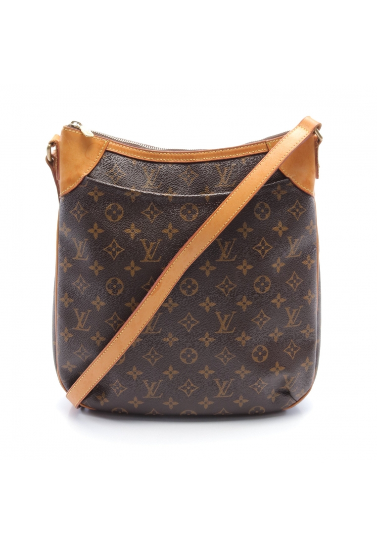 二奢 Pre-loved Louis Vuitton Odeon MM monogram Shoulder bag PVC leather Brown