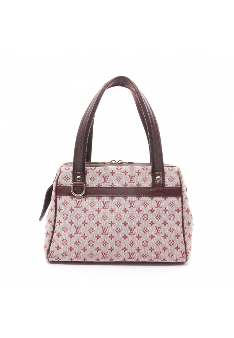 二奢 Pre-loved Louis Vuitton Josephine PM monogram mini cherry Handbag canvas leather Bordeaux