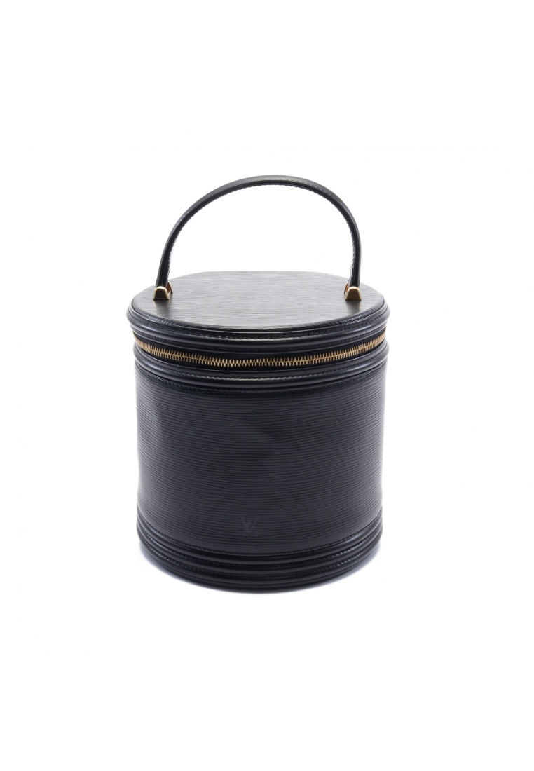 二奢 Pre-loved Louis Vuitton Cannes Epi Noir Handbag vanity bag leather black