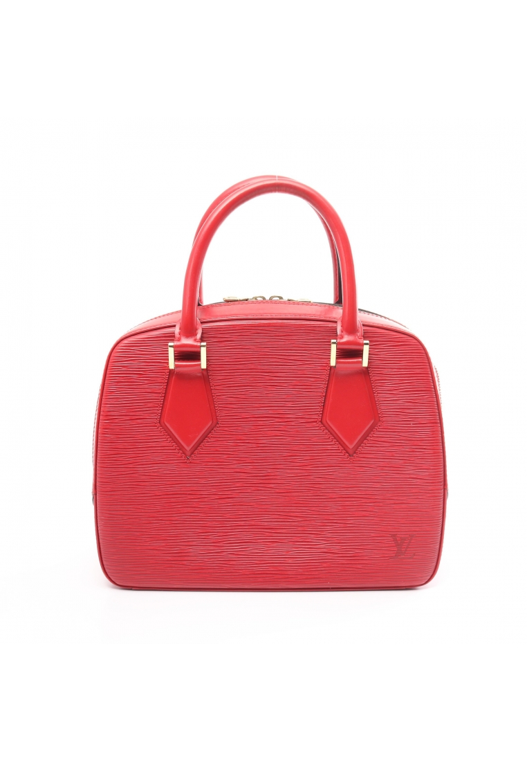 二奢 Pre-loved Louis Vuitton sablon Epi castilian red Handbag leather Red