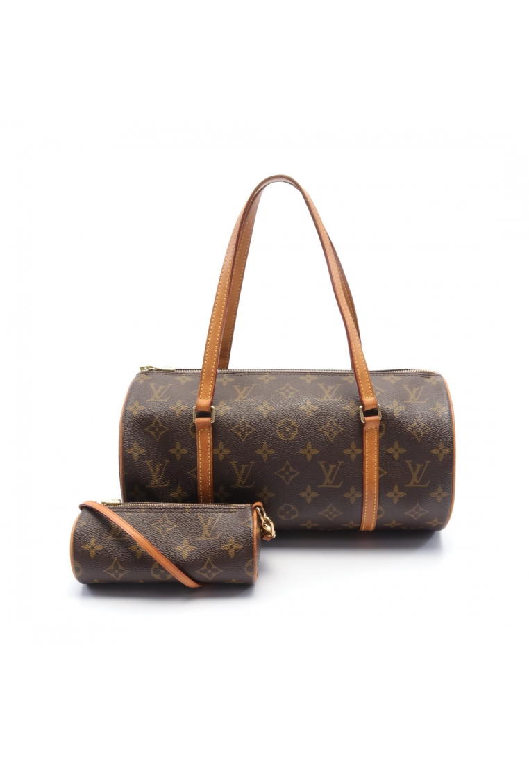 二奢 Pre-loved Louis Vuitton Papillon 30 monogram Handbag PVC leather Brown