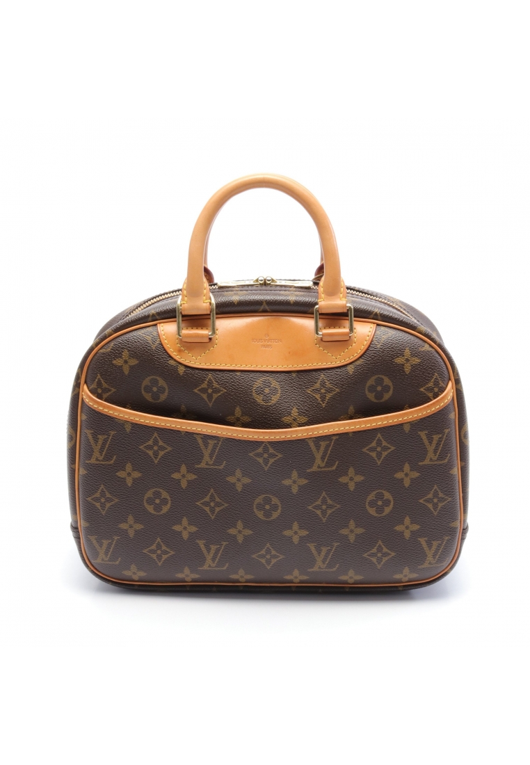 二奢 Pre-loved Louis Vuitton Trouville monogram Handbag PVC leather Brown