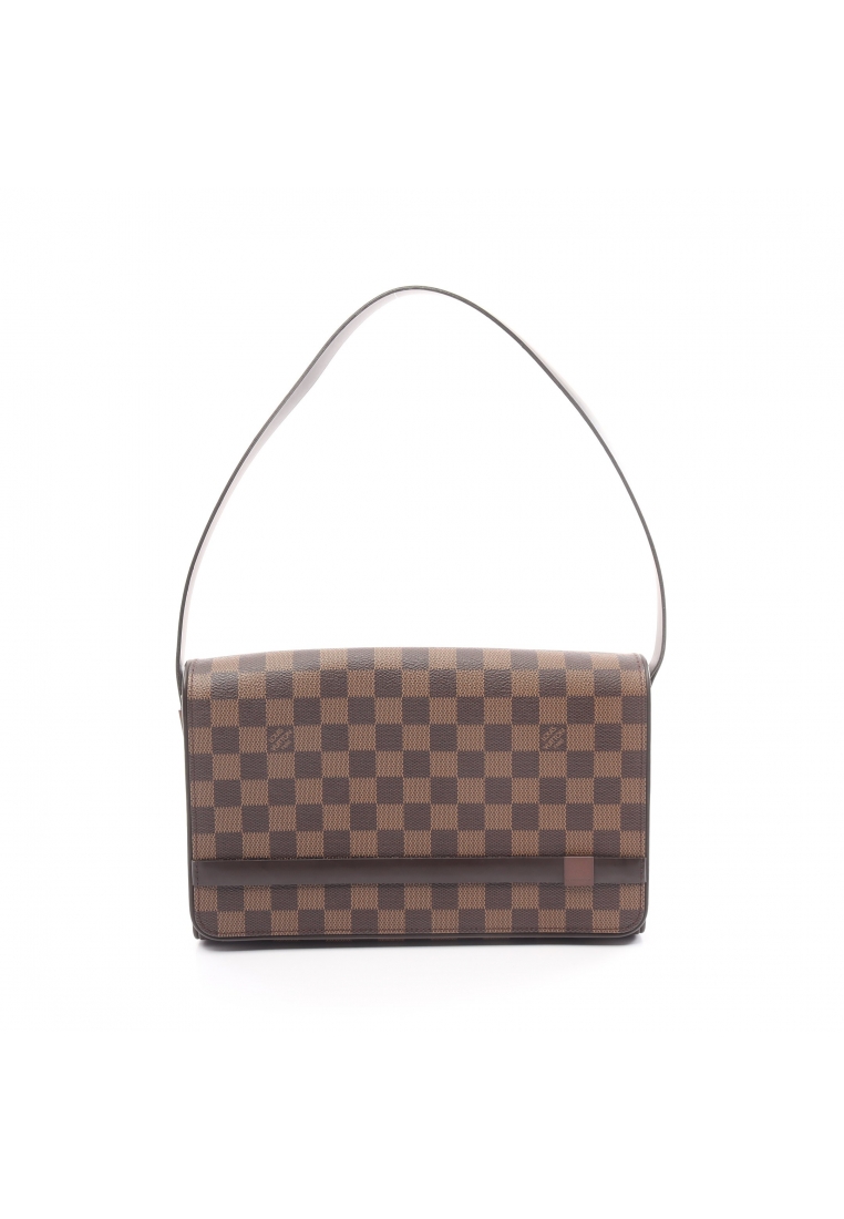 二奢 Pre-loved Louis Vuitton tribeca Ron Damier ebene Shoulder bag PVC leather Brown