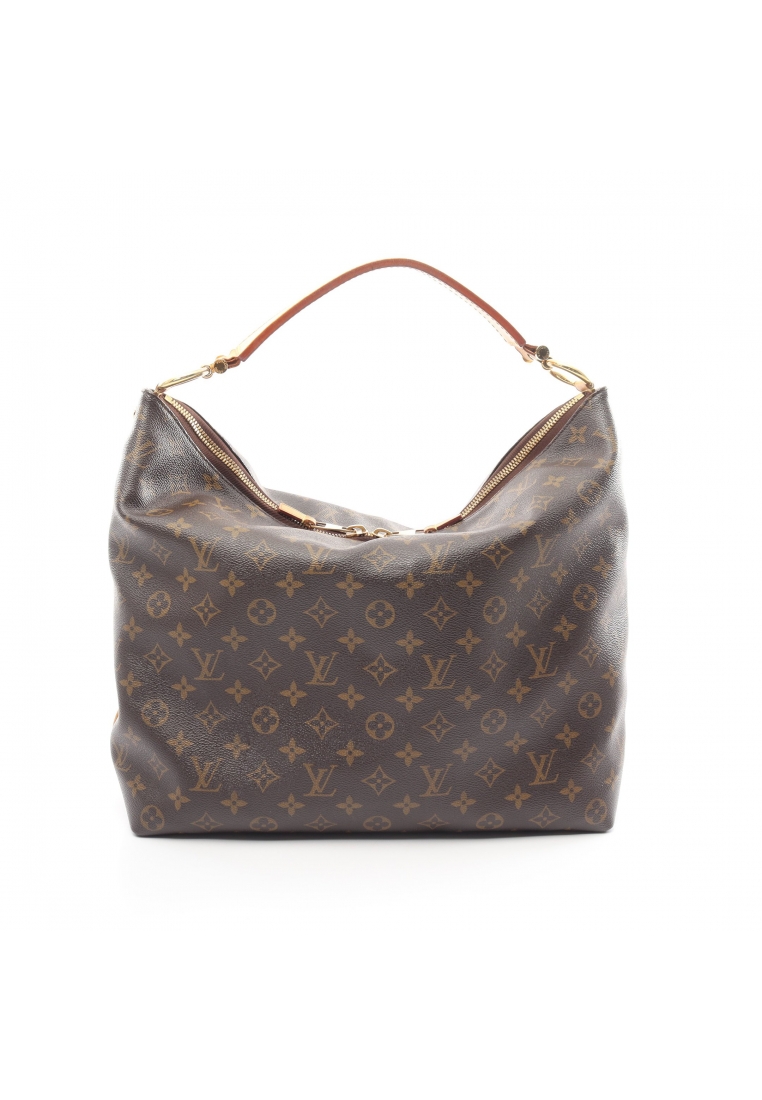 二奢 Pre-loved Louis Vuitton Shuri MM monogram one shoulder bag PVC leather Brown