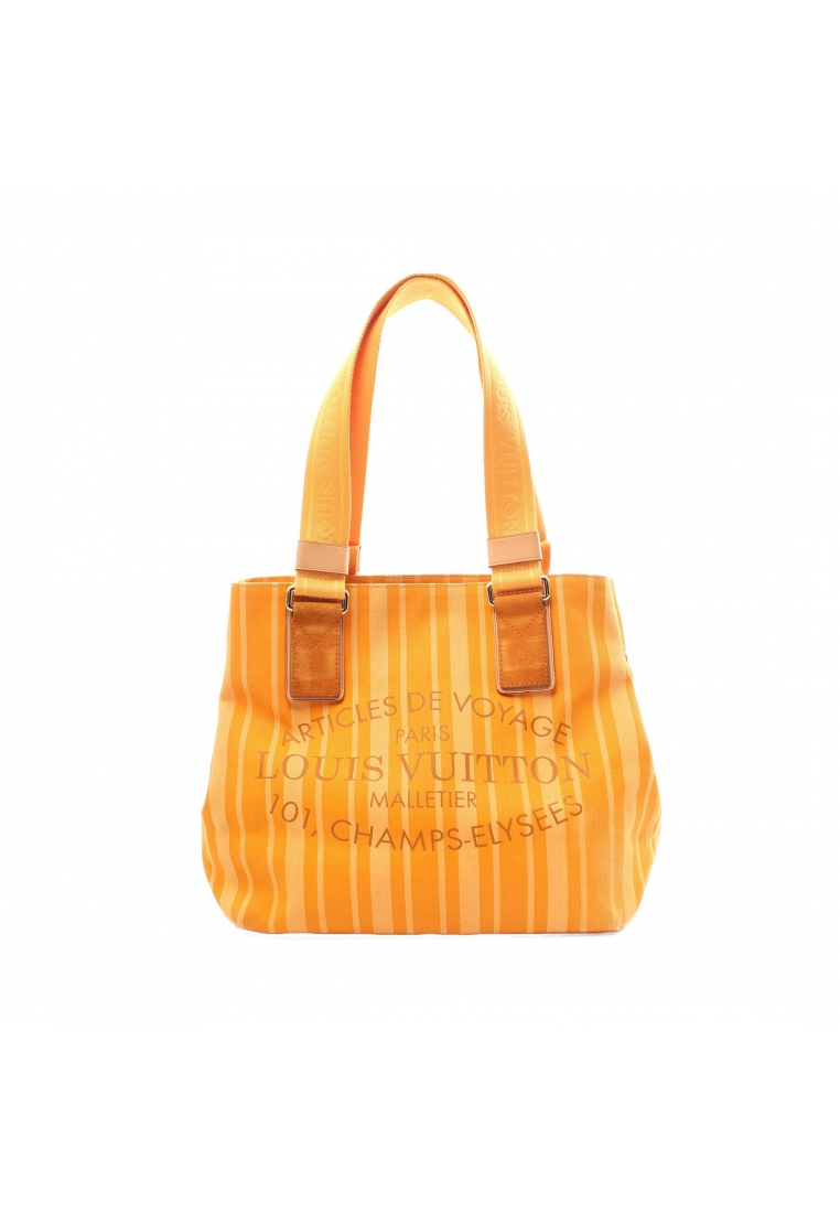 二奢 Pre-loved Louis Vuitton plan soleil Hippopotamus PM Jaune Passion Shoulder bag canvas suede orange multicolor