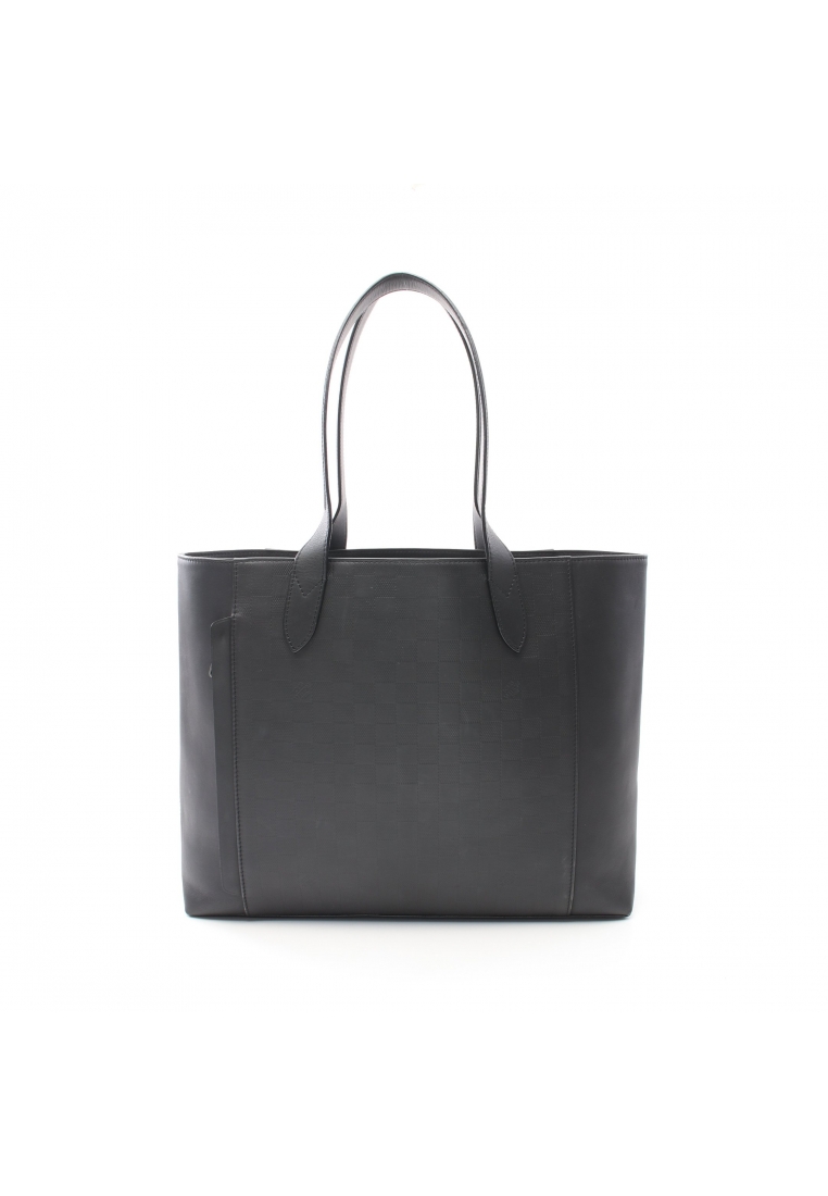 二奢 Pre-loved Louis Vuitton Hippopotamus Voyage Damier Infini onyx Shoulder bag tote bag leather black