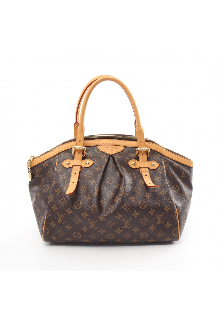 二奢 Pre-loved Louis Vuitton Tivoli GM monogram Handbag PVC leather Brown