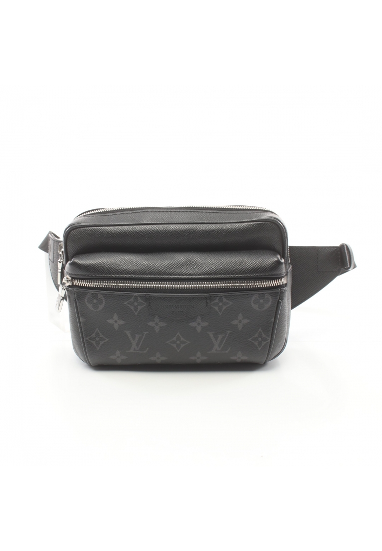 二奢 Pre-loved Louis Vuitton bum bag outdoors Taigarama Noir body bag waist bag PVC leather black