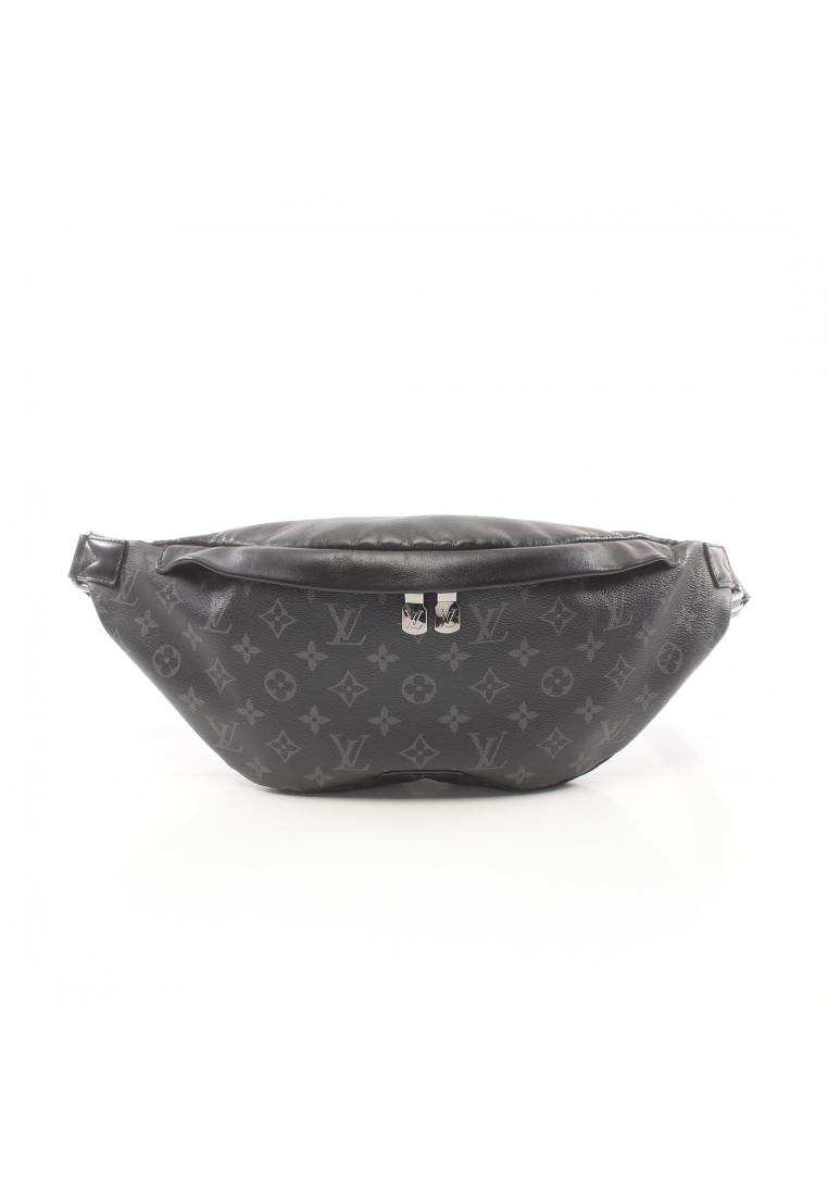 二奢 Pre-loved Louis Vuitton Discovery bum bag Monogram Eclipse body bag waist bag PVC leather black