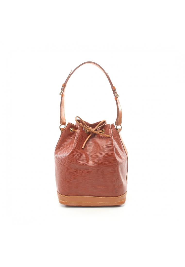二奢 Pre-loved Louis Vuitton Noe Epi kenya brown zipang gold Shoulder bag leather Brown light brown
