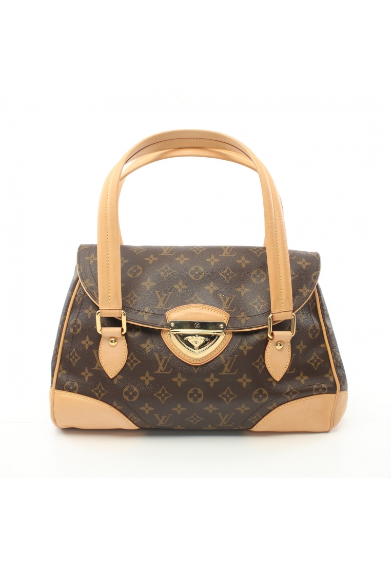二奢 Pre-loved Louis Vuitton Beverly GM monogram Shoulder bag PVC leather Brown