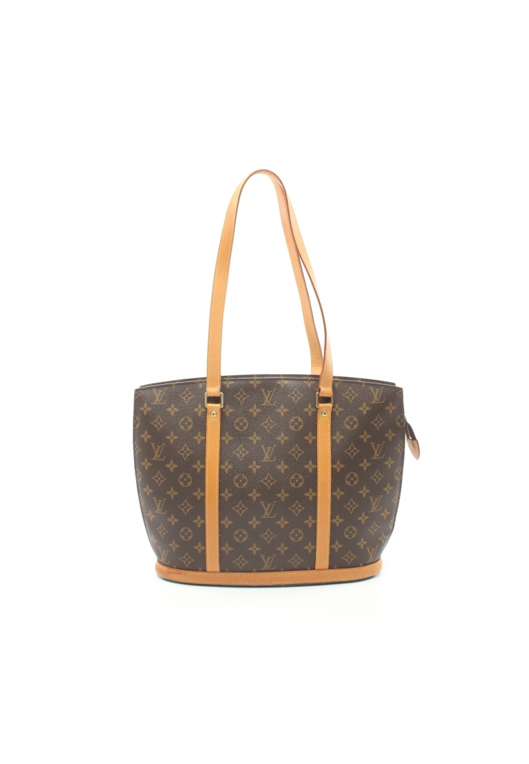 二奢 Pre-loved Louis Vuitton Babylon monogram Shoulder bag PVC leather Brown