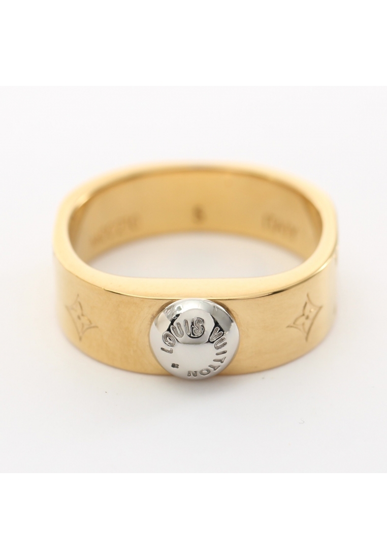 二奢 Pre-loved Louis Vuitton nanogram ring ring GP gold