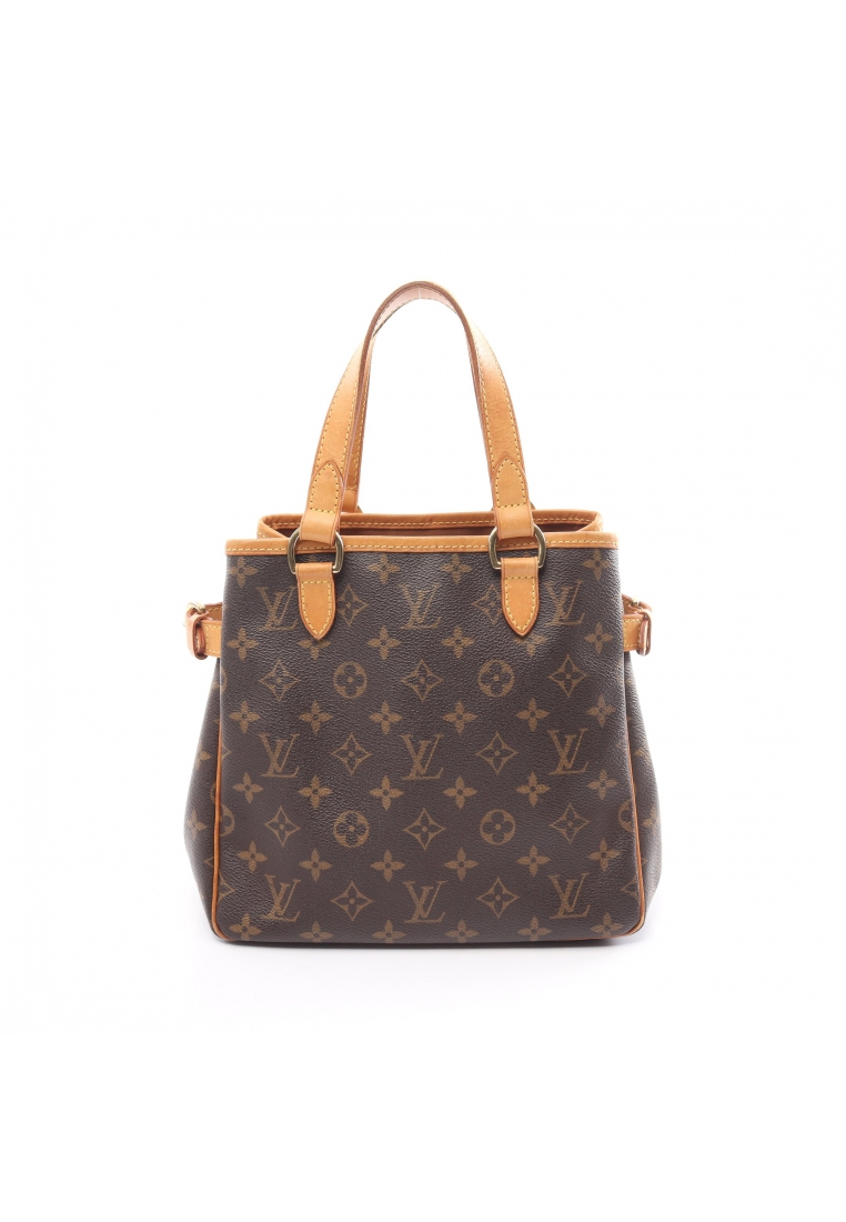 二奢 Pre-loved Louis Vuitton Batignolles monogram Handbag PVC leather Brown