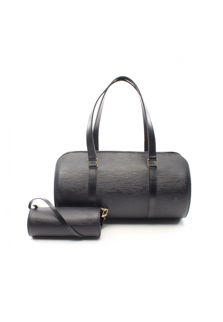 二奢 Pre-loved Louis Vuitton Soufflot Epi Noir Handbag leather black