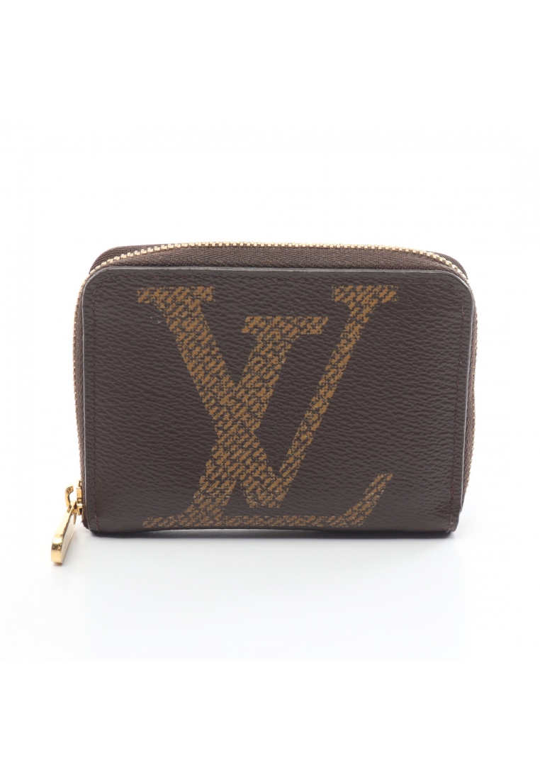 二奢 Pre-loved Louis Vuitton zippy coin purse monogram giant coin purse PVC Brown