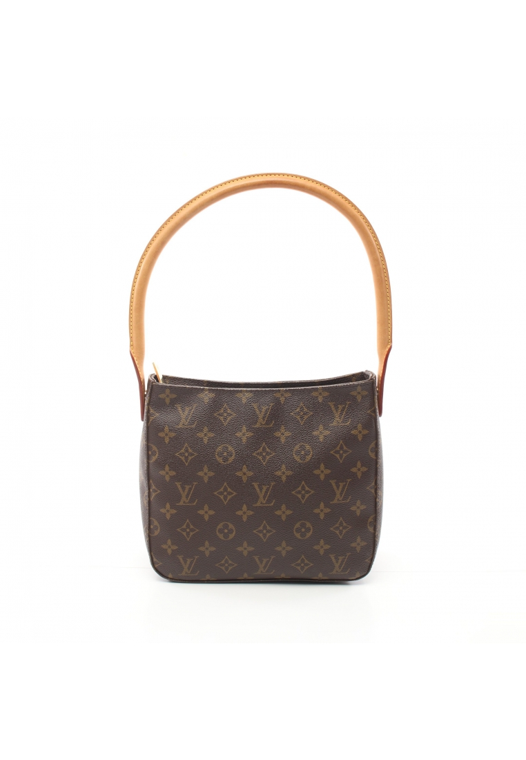 二奢 Pre-loved Louis Vuitton Looping MM monogram Shoulder bag PVC leather Brown