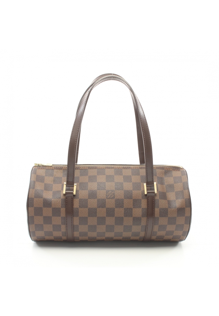二奢 Pre-loved Louis Vuitton Papillon 30 Damier ebene Handbag PVC leather Brown