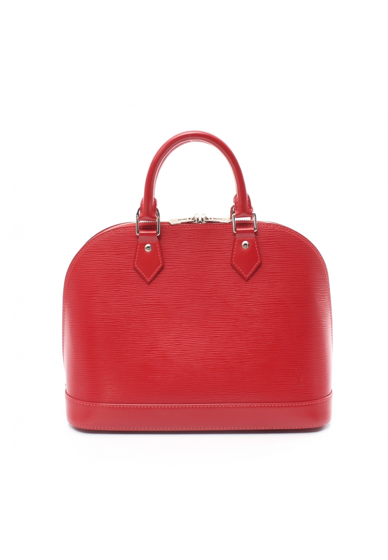 二奢 Pre-loved Louis Vuitton Alma Epi castilian red Handbag leather Red
