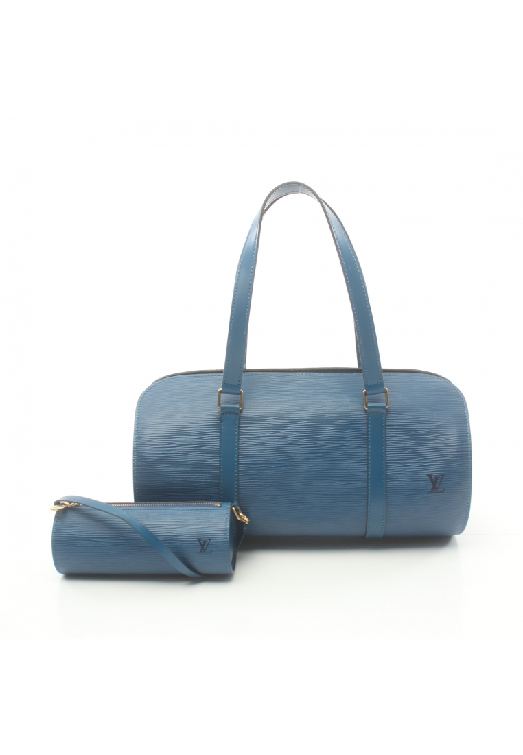 二奢 Pre-loved Louis Vuitton Soufflot Epi toledo blue Handbag leather blue