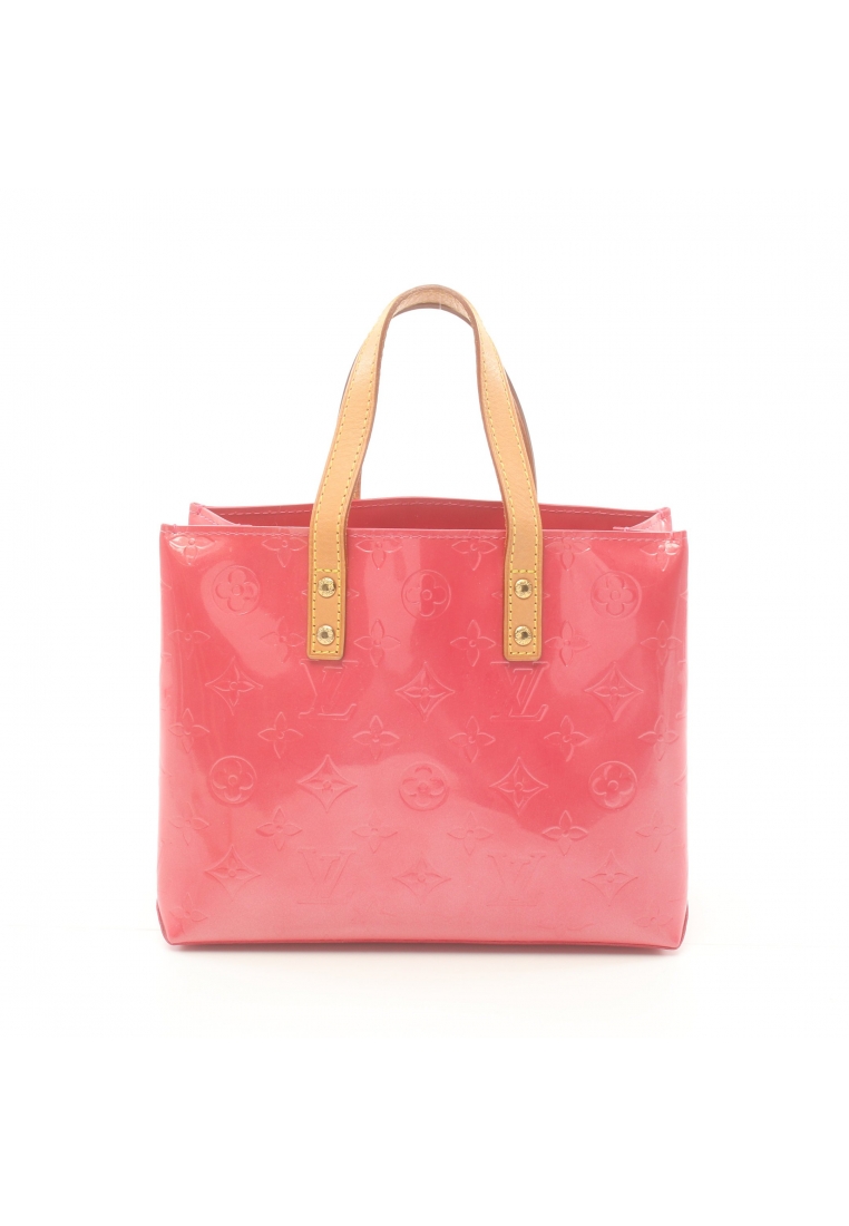二奢 Pre-loved Louis Vuitton Lead PM monogram vernis raspberries Handbag leather pink