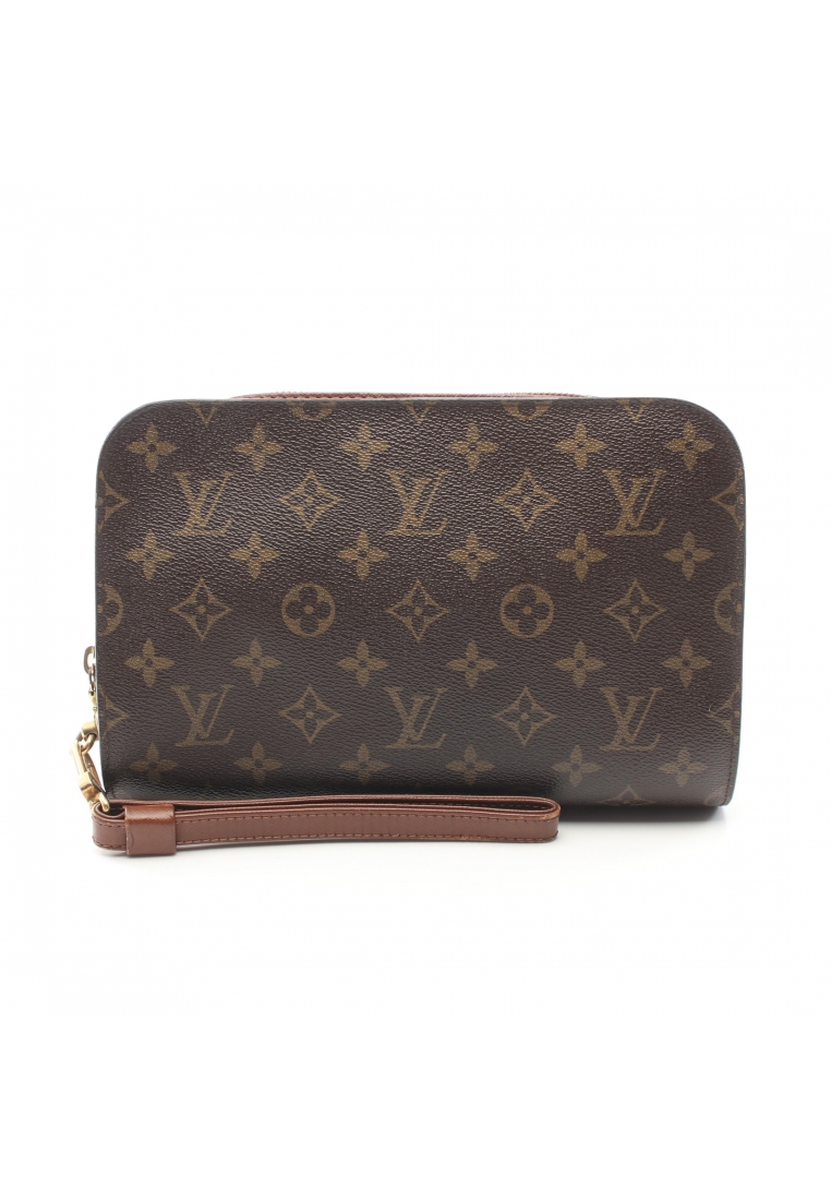 二奢 Pre-loved Louis Vuitton Orsay monogram Clutch bag second bag PVC leather Brown