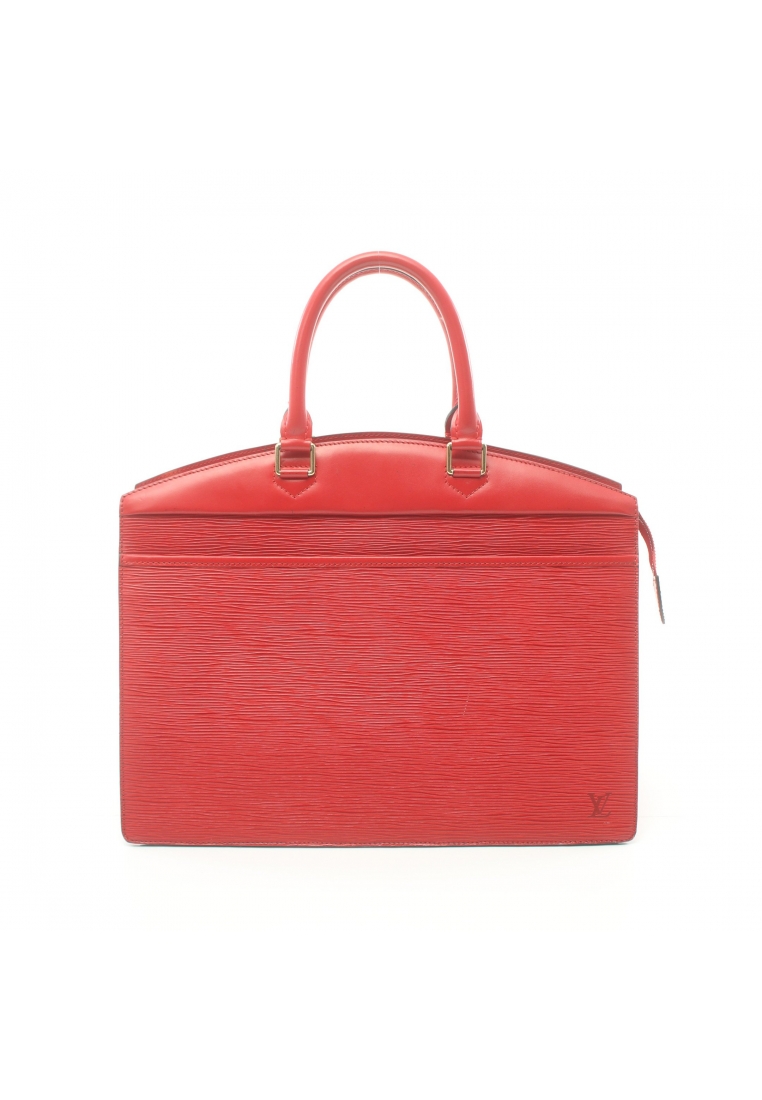 二奢 Pre-loved Louis Vuitton Riviera Epi castilian red Handbag leather Red