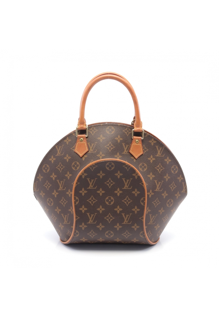二奢 Pre-loved Louis Vuitton Ellipse MM monogram Handbag PVC leather Brown