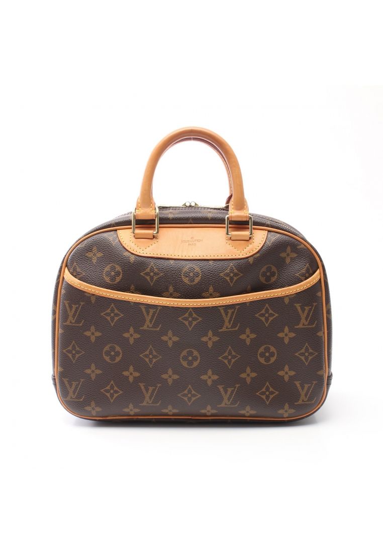二奢 Pre-loved Louis Vuitton Trouville monogram Handbag PVC leather Brown