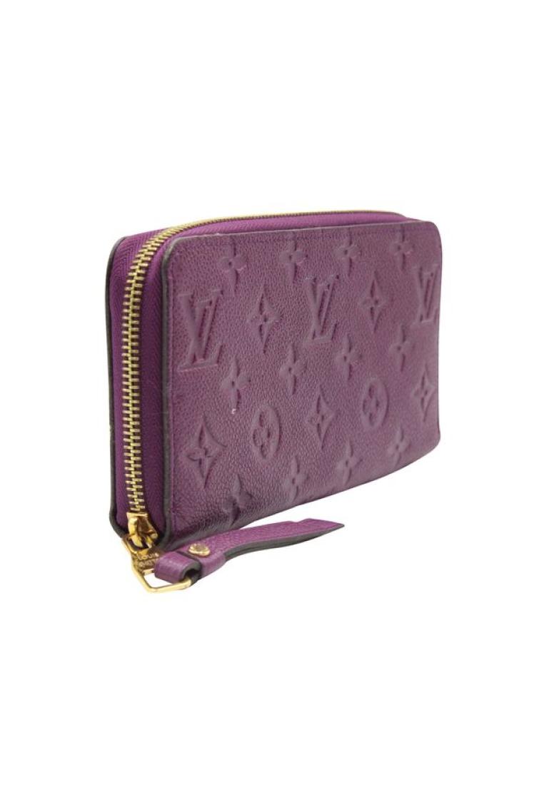 Louis Vuitton Pre-Loved LOUIS VUITTON Purple Monogram Embossed Zippy Wallet