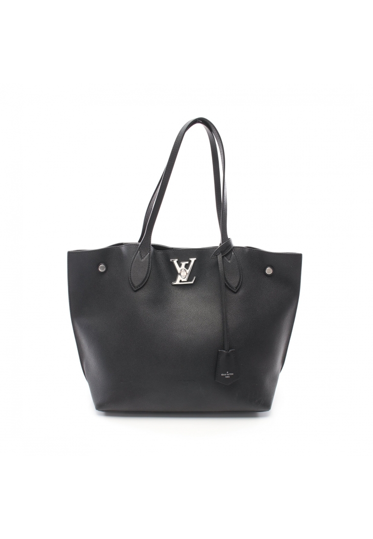 二奢 Pre-loved Louis Vuitton rock me go Noir Shoulder bag tote bag taurillon leather black