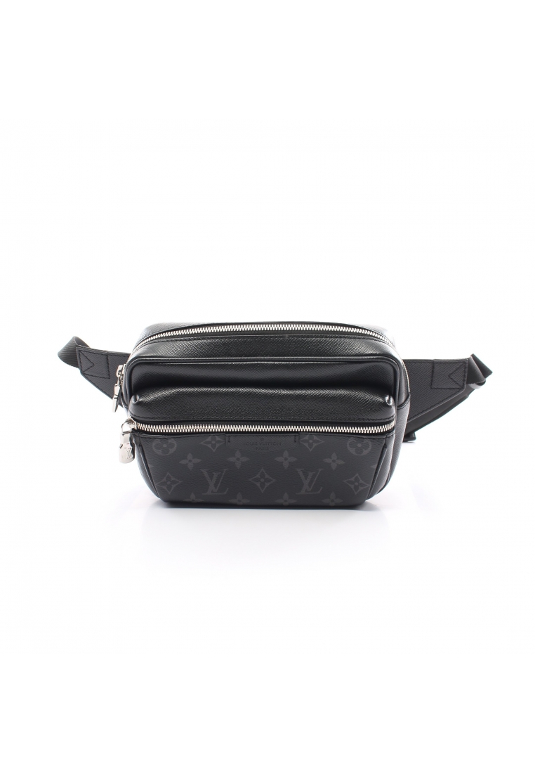 二奢 Pre-loved Louis Vuitton bum bag outdoors Taigarama Noir body bag waist bag PVC leather black