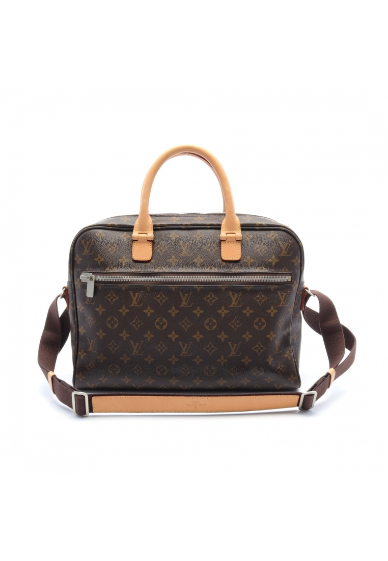 二奢 Pre-loved Louis Vuitton horizon monogram Briefcase PVC leather Brown 2WAY
