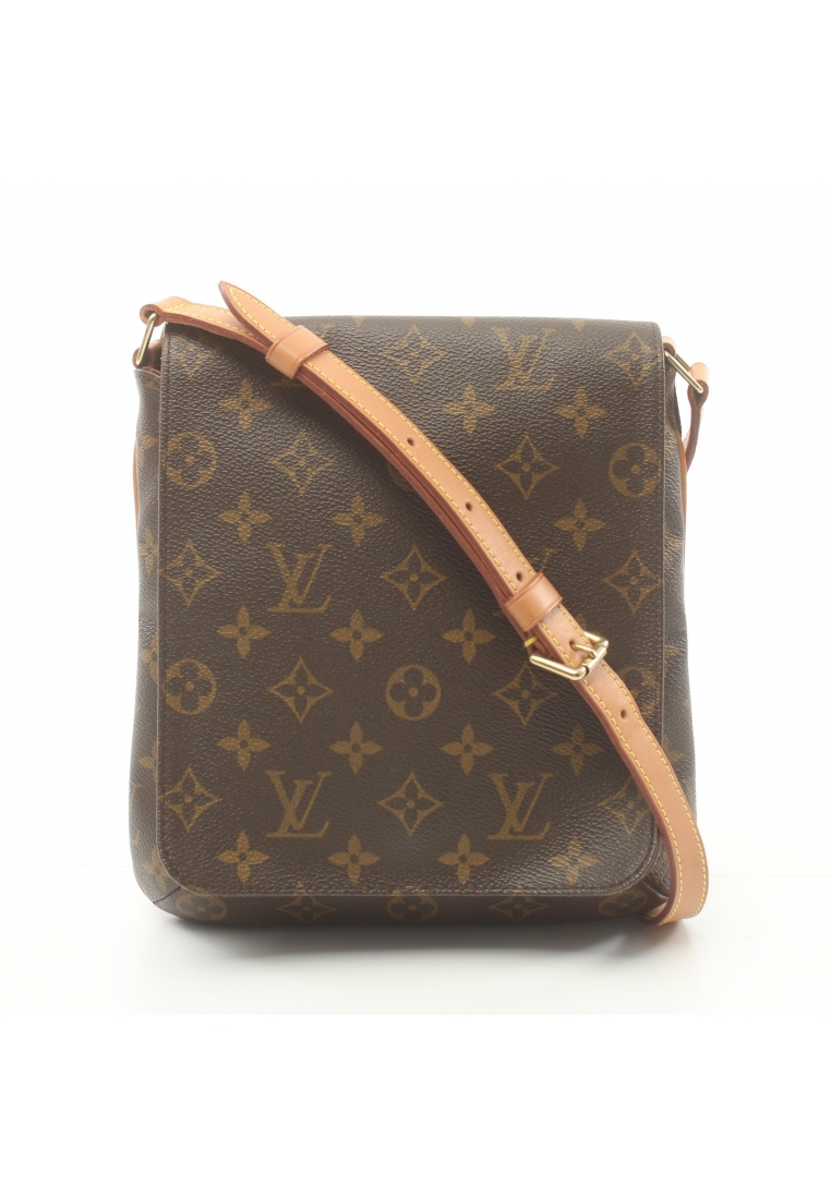 二奢 Pre-loved Louis Vuitton musette salsa short strap monogram Shoulder bag PVC leather Brown