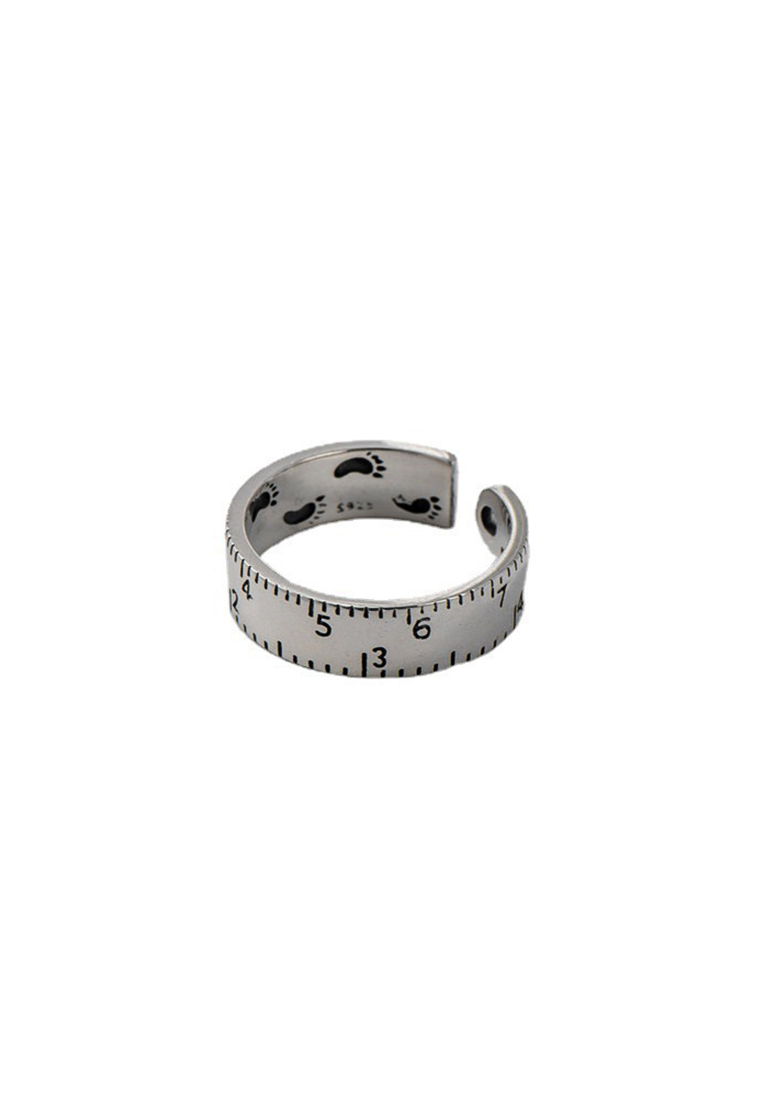LYCKA LPP5061 S925純銀 創意量尺戒指