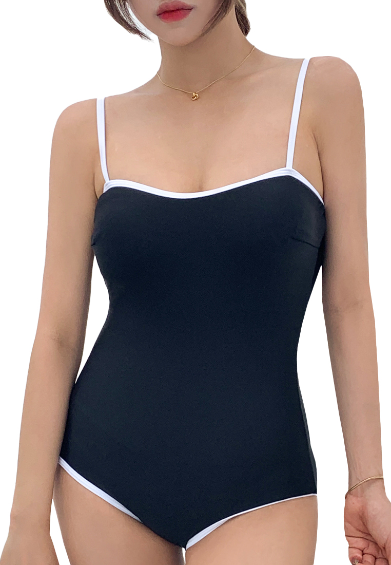 LNN6038-LYCKA 女士性感夏天泳衣 (黑色)