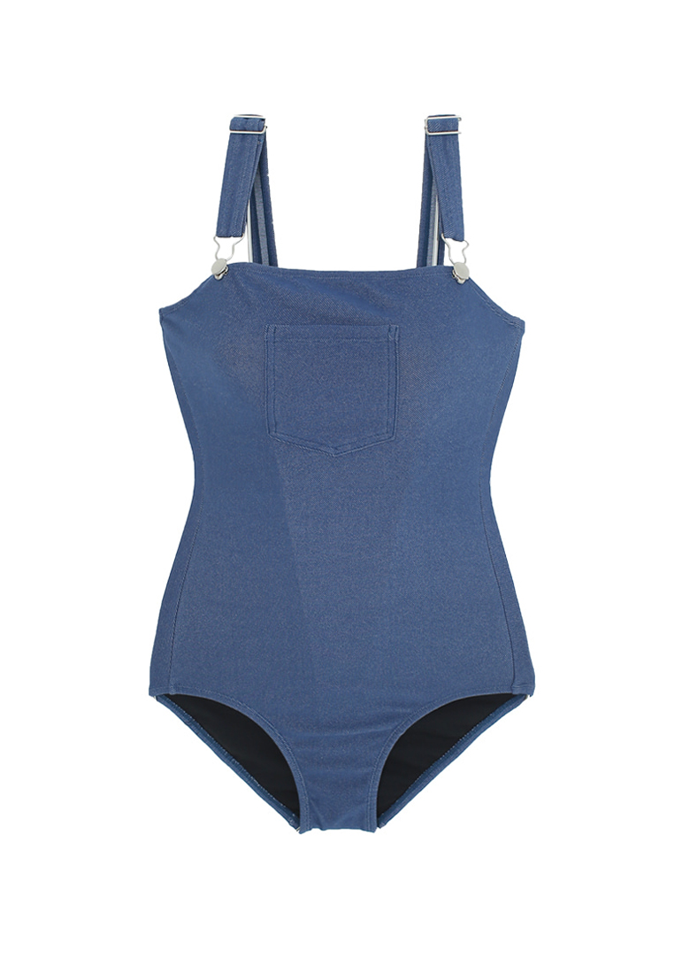 LNN6007-LYCKA 女士性感夏天泳衣 (藍色)