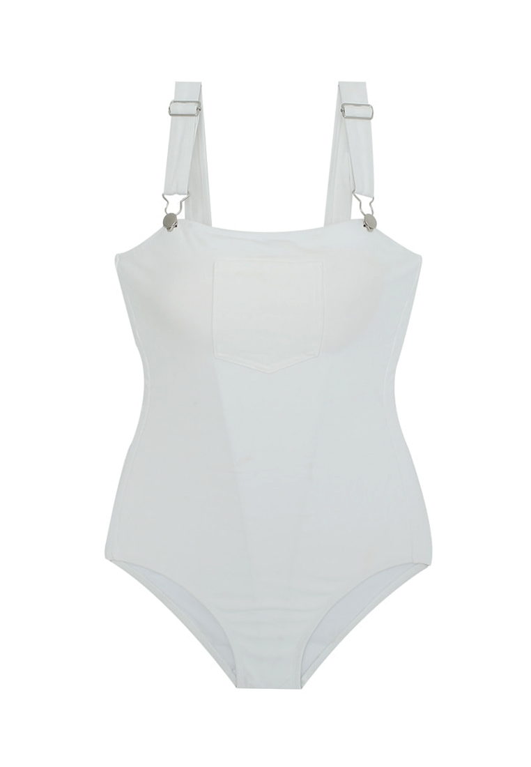 LNN6007-LYCKA 女士性感夏天泳衣 (白色)