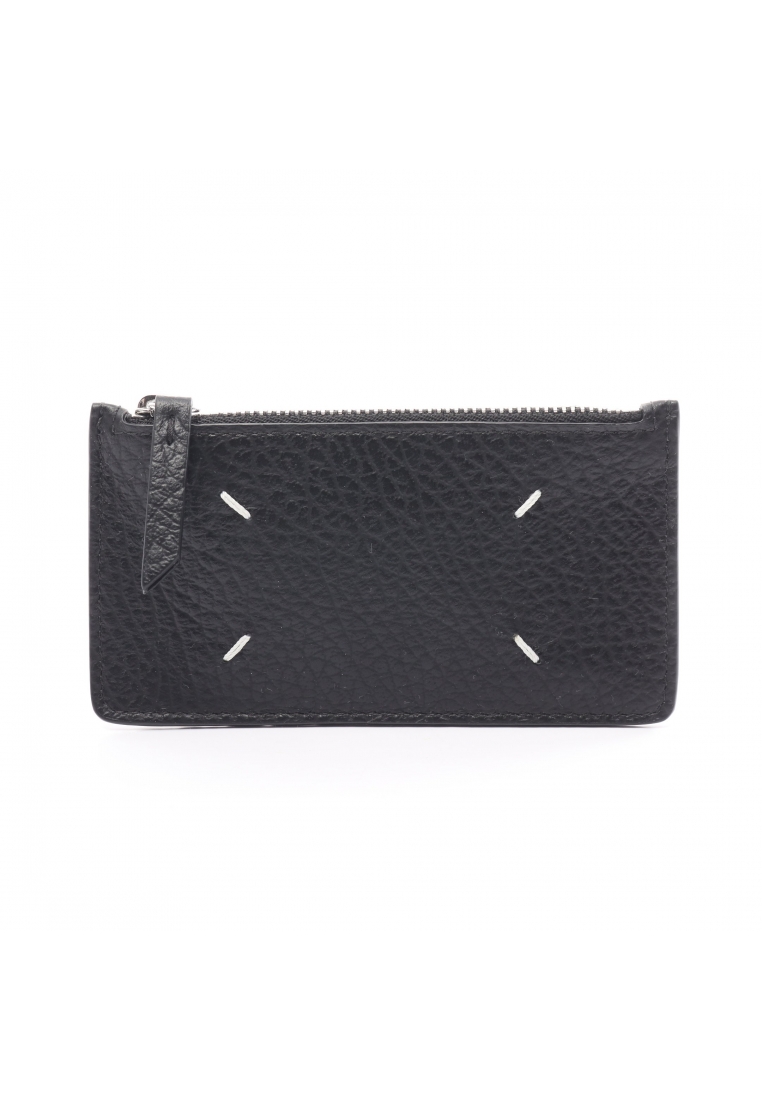 二奢 Pre-loved Maison Margiela card case coin purse leather black