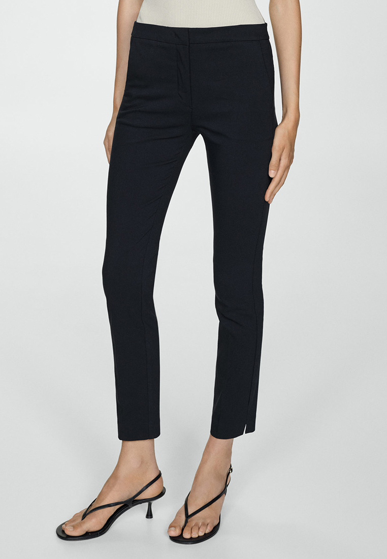 Mango Cropped Slim-Fit Trousers