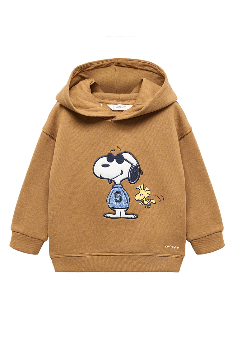 MANGO BABY Snoopy Textured Sweatshirt