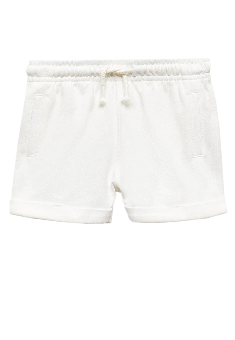 MANGO BABY Elastic Waist Cotton Shorts