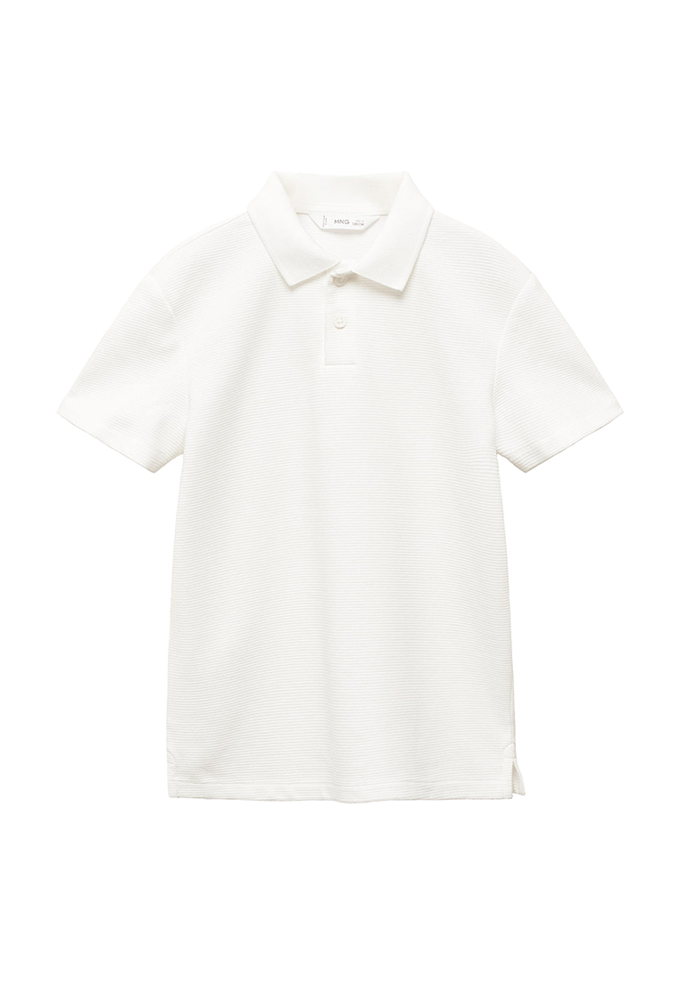 MANGO KIDS Textured Cotton Polo Shirt
