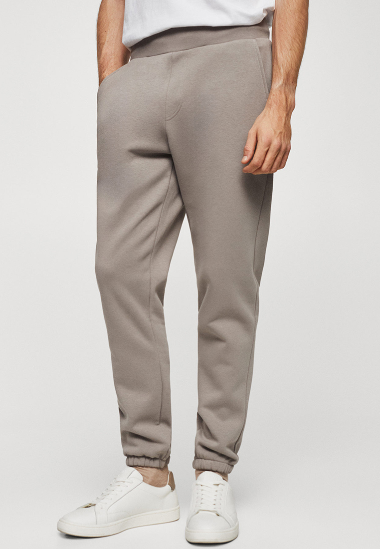 MANGO Man Cotton Jogger-Style Trousers