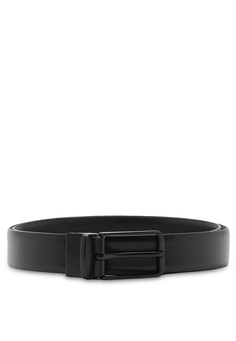 MANGO Man Leather Reversible Belt