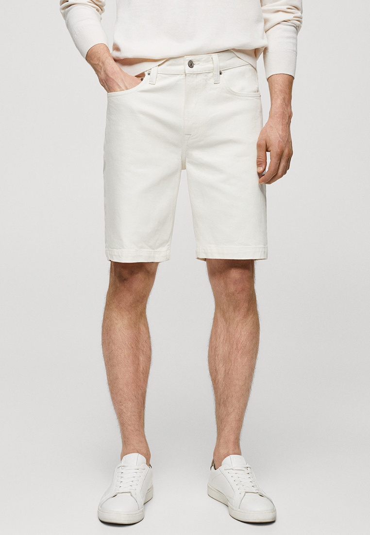 MANGO Man Regular-Fit Denim Bermuda Shorts