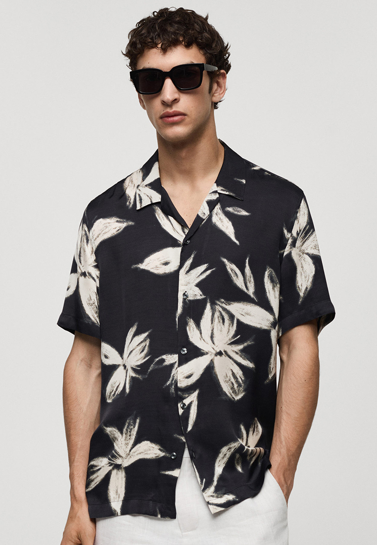 MANGO Man Regular-Fit Hawaiian-Print Shirt