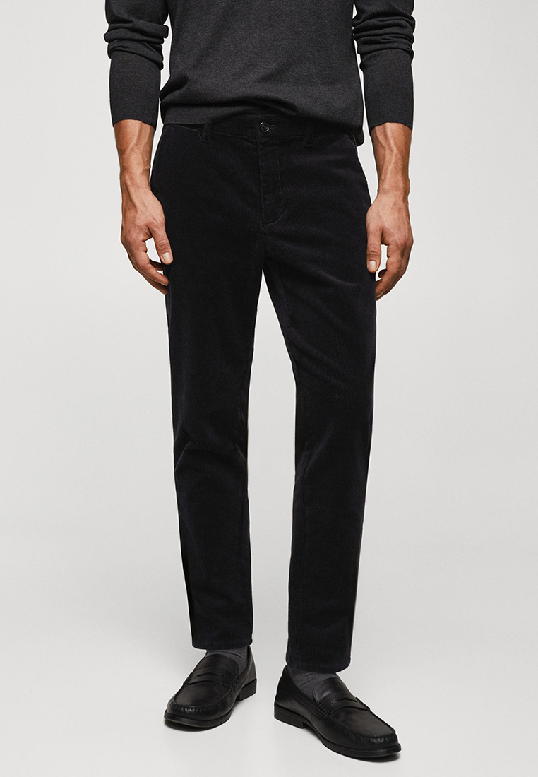 MANGO Man Corduroy Slim-Fit Trousers With Drawstring